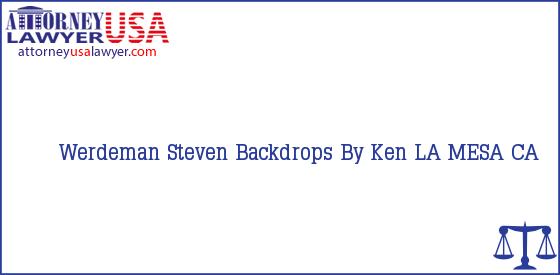 Telephone, Address and other contact data of Werdeman Steven, LA MESA, CA, USA