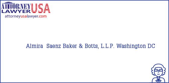 Telephone, Address and other contact data of Almira  Saenz, Washington, DC, USA