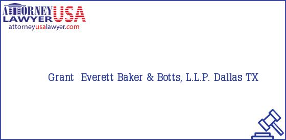 Telephone, Address and other contact data of Grant  Everett, Dallas, TX, USA