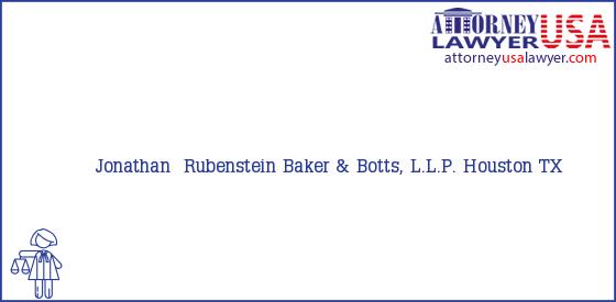 Telephone, Address and other contact data of Jonathan  Rubenstein, Houston, TX, USA