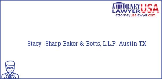 Telephone, Address and other contact data of Stacy  Sharp, Austin, TX, USA