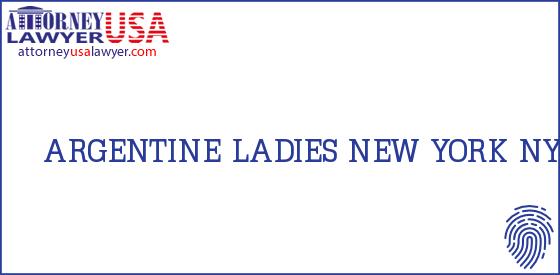  ARGENTINE LADIES NEW YORK NY