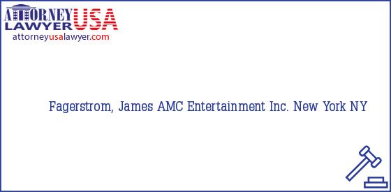 Telephone, Address and other contact data of Fagerstrom, James, New York, NY, USA