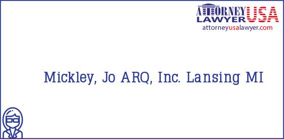 Telephone, Address and other contact data of Mickley, Jo, Lansing, MI, USA