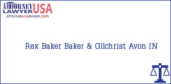 Telephone, Address and other contact data of Rex Baker, Avon, IN, USA