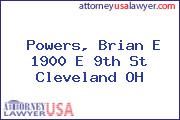 Powers, Brian E 1900 E 9th St Cleveland OH