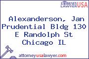 Alexanderson, Jan Prudential Bldg 130 E Randolph St Chicago IL
