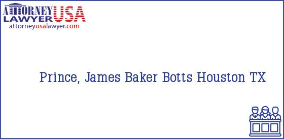 Telephone, Address and other contact data of Prince, James, Houston, TX, USA
