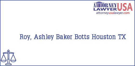 Telephone, Address and other contact data of Roy, Ashley, Houston, TX, USA