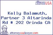 Kelly Balamuth, Partner 3 Altarinda Rd # 202 Orinda CA