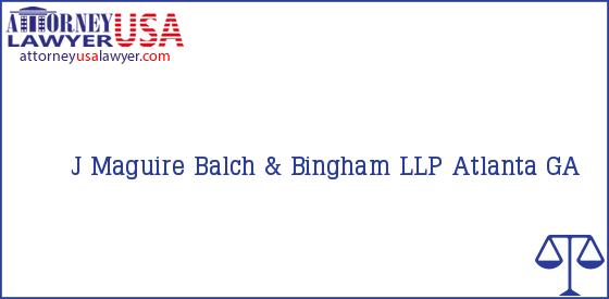 Telephone, Address and other contact data of J Maguire, Atlanta, GA, USA