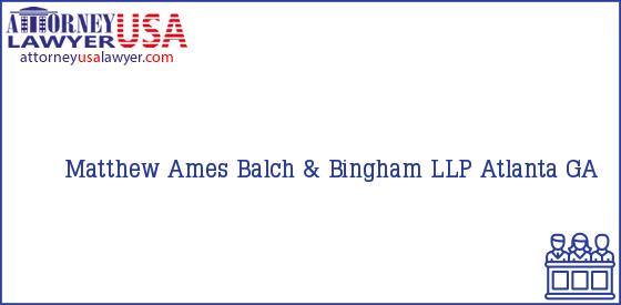 Telephone, Address and other contact data of Matthew Ames, Atlanta, GA, USA