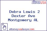 Debra Lewis 2 Dexter Ave Montgomery AL
