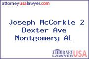 Joseph McCorkle 2 Dexter Ave Montgomery AL