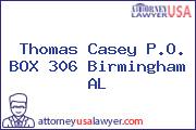 Thomas Casey P.O. BOX 306 Birmingham AL