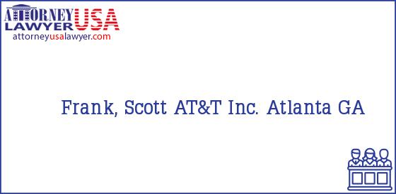 Telephone, Address and other contact data of Frank, Scott, Atlanta, GA, USA
