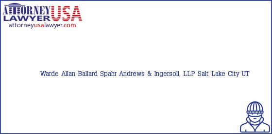 Telephone, Address and other contact data of Warde Allan, Salt Lake City, UT, USA