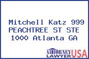 Mitchell Katz 999 PEACHTREE ST STE 1000 Atlanta GA