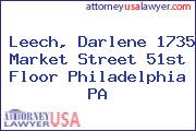 Leech, Darlene 1735 Market Street 51st Floor Philadelphia PA