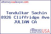 Tendulkar Sachin 8926 Cliffridge Ave JULIAN CA