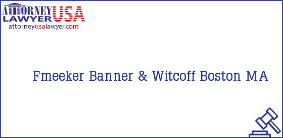 Telephone, Address and other contact data of Fmeeker, Boston, MA, USA