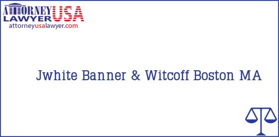 Telephone, Address and other contact data of Jwhite, Boston, MA, USA