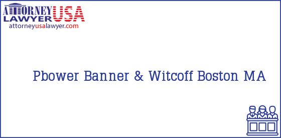 Telephone, Address and other contact data of Pbower, Boston, MA, USA
