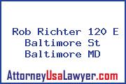 Rob Richter 120 E Baltimore St Baltimore MD