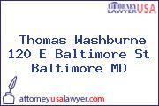Thomas Washburne 120 E Baltimore St Baltimore MD