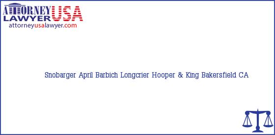 Telephone, Address and other contact data of Snobarger April, Bakersfield, CA, USA