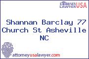 Shannan Barclay 77 Church St Asheville NC