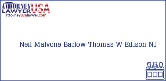 Telephone, Address and other contact data of Neil Malvone, Edison, NJ, USA