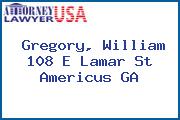 Gregory, William 108 E Lamar St Americus GA