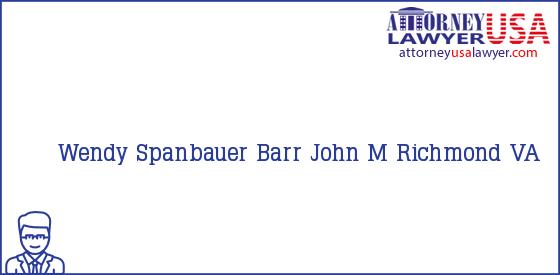 Telephone, Address and other contact data of Wendy Spanbauer, Richmond, VA, USA