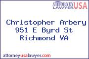 Christopher Arbery 951 E Byrd St Richmond VA