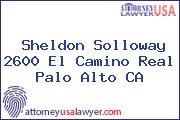 Sheldon Solloway 2600 El Camino Real Palo Alto CA