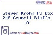 Steven Krohn PO Box 249 Council Bluffs IA