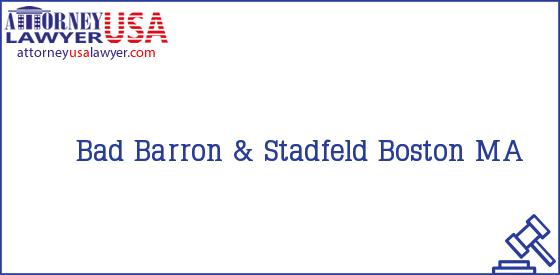 Telephone, Address and other contact data of Bad, Boston, MA, USA