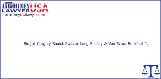 Telephone, Address and other contact data of Biegel, Gregory, Rockford, IL, USA