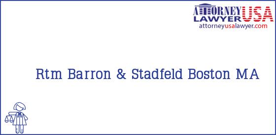 Telephone, Address and other contact data of Rtm, Boston, MA, USA